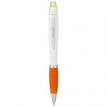 Długopis/zekreślacz woskowy Nash bialy,Pomaranczowy 10653202