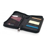Skorzany portfel podrozny, kolor 
  