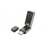 Podróżna kamera internetowa, kolor czarny, srebrny