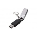 Pamiec USB twister de lux, kolor srebrny