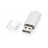 USB silikonowe, kolor srebrny