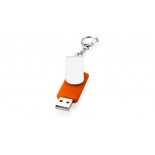 USB twister z domingiem, kolor pomaranczowy, srebrny