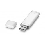 USB stick with cap silver 4GB, kolor srebrny