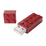 Pamiec USB cegła, kolor czerwony