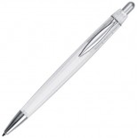 Długopis plastikowy, kolor biały 1409906