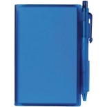 Notes z długopisem niebieski, 80 kartek, materiał tworzywo, kolor niebieski 17131