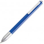 2-kolorowy metalowy długopis, kolor niebieski 1789804