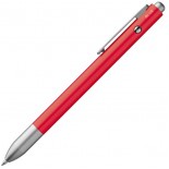 2-kolorowy metalowy długopis, kolor czerwony 1789805
