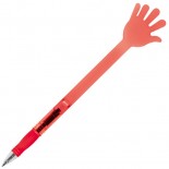 Plastikowy długopis w kształcie rączki, kolor czerwony 1821205
