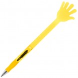 Plastikowy długopis w kształcie rączki, kolor żółty 1821208