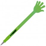 Plastikowy długopis w kształcie rączki, kolor zielony 1821209