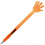 Plastikowy długopis w kształcie rączki, kolor pomarańczowy 1821210