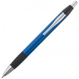 Plastikowy długopis o metalicznym połysku, kolor niebieski 1865204