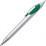 Długopis z dwoma wkładami, kolor ciemno zielony 1888499