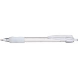 Długopis plastikowy z dużym klipem, kolor biały 1888606