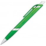 Długopis wykonany z matowego plastiku, kolor zielony 1896909