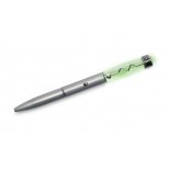 Długopis STAR świecący zielony, materiał metal, kolor zielony jasny 19005-05