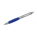 Długopis FLESH niebieski, materiał metal, guma, kolor niebieski 19028-03
