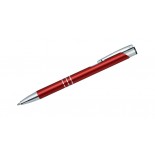 Długopis KALIPSO czerwony, materiał metal, kolor czerwony 19061-04