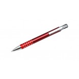 Długopis MEFISTO czerwony, materiał tworzywo, metal, kolor czerwony 19143-04
