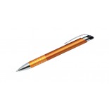 Długopis MEFISTO pomarańczowy, materiał tworzywo, metal, kolor pomarańczowy 19143-07