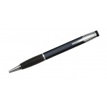 Długopis ALFA czarny, materiał metal, guma, kolor czarny 19479-02
