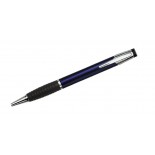 Długopis ALFA niebieski, materiał metal, guma, kolor niebieski 19479-03