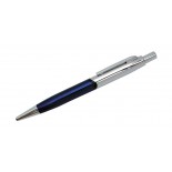 Długopis MODEST II niebieski, materiał metal, tworzywo, kolor niebieski 19550-03