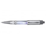 Długopis Las Vegas z podświetleniem, kolor bialy przezroczysty