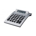 Duzy kalkulator biurkowy, kolor srebrny