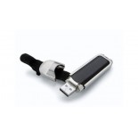 Czarne, skorzane USB, kolor 
  , rozmiar 512MB