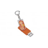 USB Twister with Doming orange, kolor 
  , rozmiar 16GB