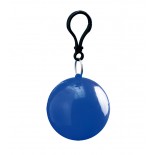 Ponczo przeciwdeszczowe w piłce niebieskie, materiał tworzywp, metal, kolor niebieski 20081-03