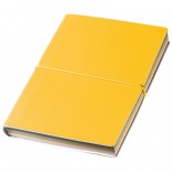Notes z kolorowymi kartkami i gumką, kolor żółty 2821108