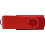 Pendrive z metalu i plastiku 1GB, kolor pełny kolor czerwony metalik 28726P05m