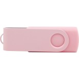 Pendrive z metalu i plastiku 8GB, kolor pełny kolor jasny różowy 28726P15