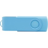 Pendrive z metalu i plastiku 2GB, kolor pełny kolor jasny niebieski 28726P24