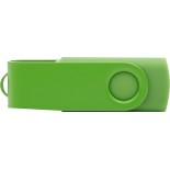 Pendrive z metalu i plastiku 16GB, kolor pełny kolor jasny zielony 28726P29