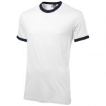 T-shirt kontrastowy Adelaide bialy,Granatowy 31002011