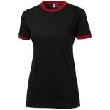 T-shirt kontrastowy Adelaide czarny,Czerwony 31002973