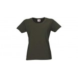 T-shirt Heavy Super Club damski, kolor zieleń wojskowa, rozmiar L