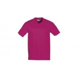 Heavy T-shirt V-neck Super Club, kolor wisniowy, rozmiar S