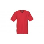 Heavy T-shirt V-neck Super Club, kolor czerwony, rozmiar S