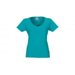 T-shirt Heavy Super Club damski V-neck, kolor turkusowy, rozmiar S