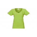 T-shirt Heavy Super Club damski V-neck, kolor jasny zielony, rozmiar XL