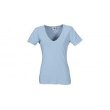 T-shirt Mokau damski V-neck, kolor jasnoniebieski, rozmiar S