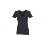 T-shirt Mokau damski V-neck, kolor granatowy, rozmiar L