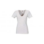 T-shirt Mokau damski V-neck, kolor popielaty, rozmiar S