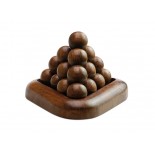 Układanka logiczna, materiał drewno sheesham, kolor brązowy 31032