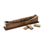 Domino – łódka, materiał drewno sheesham, mosiądz, kolor brązowy 31052